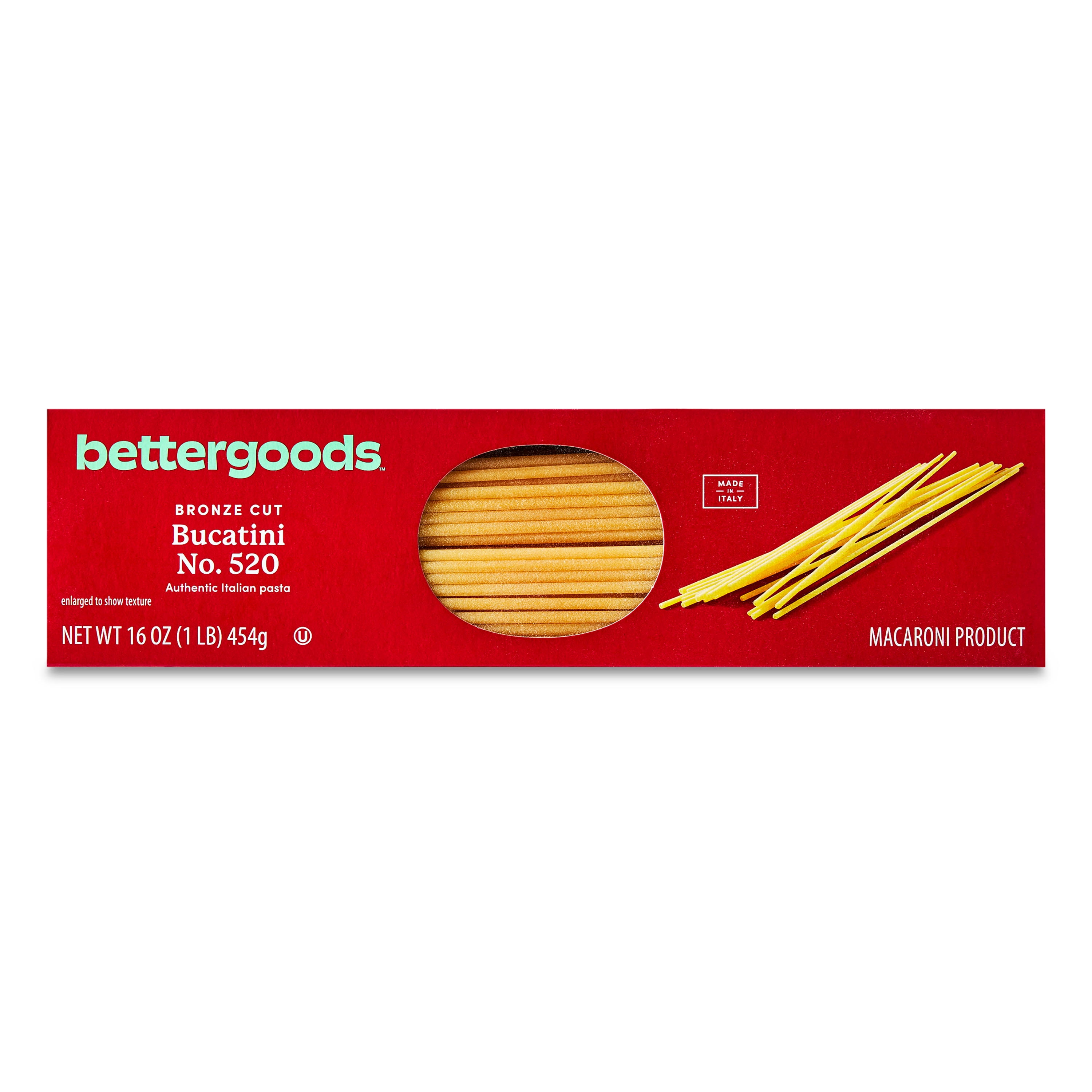 bettergoods Bronze Cut Bucatini Pasta, No. 520, 16 oz Shelf Stable
