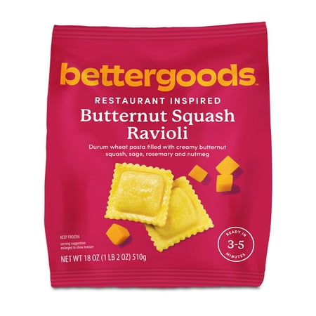 bettergoods Butternut Squash Ravioli, 18 oz (Frozen)
