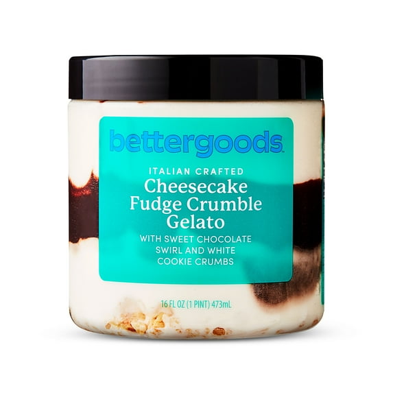 bettergoods Cheesecake Fudge Caramel Crumble Gelato, 16 fl oz (Frozen)