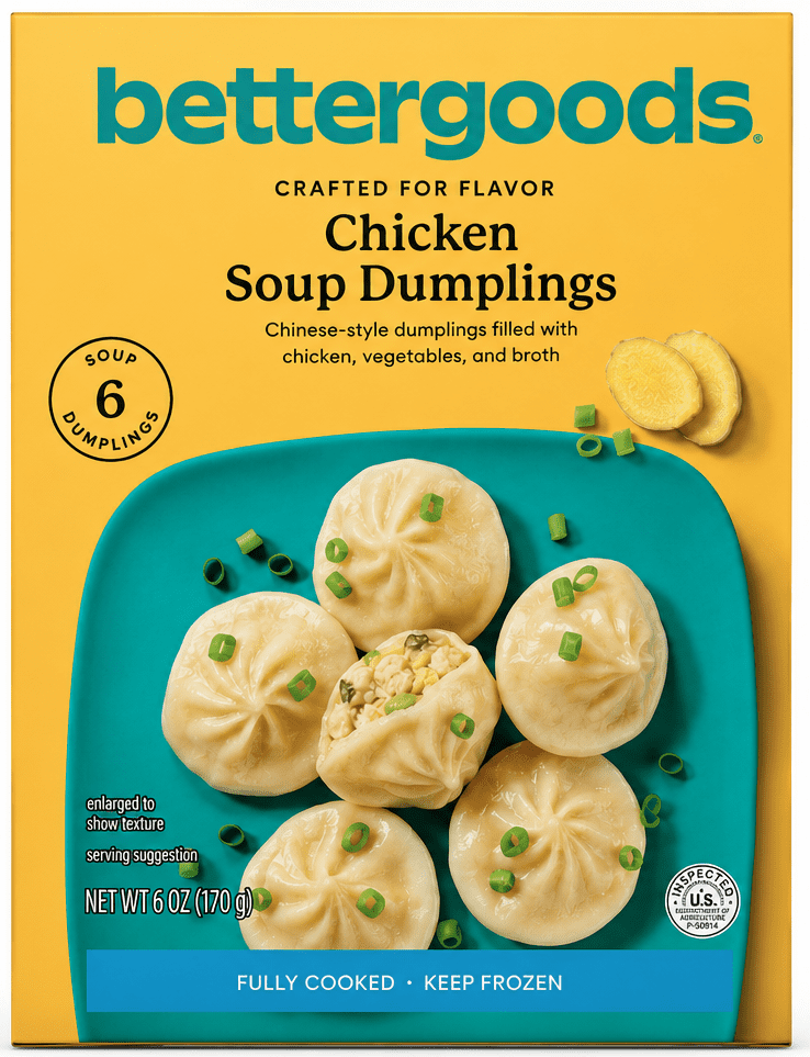 bettergoods Chicken and Vegetable Soup Dumplings, 6 oz (Frozen)