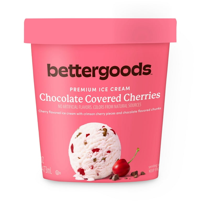 bettergoods Chocolate Covered Cherries Ice Cream 16 fl oz with