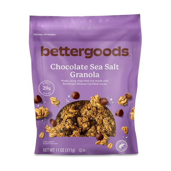 bettergoods Chocolate Indulgence Chocolate Sea Salt Granola, 11 oz