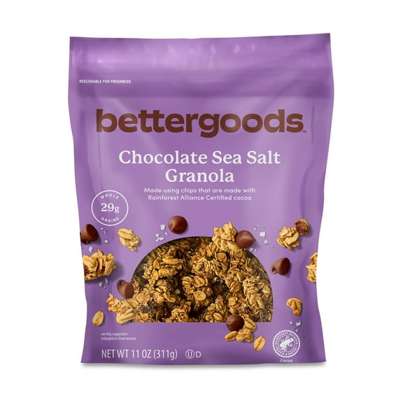 bettergoods Chocolate Indulgence Chocolate Sea Salt Granola, 11 oz