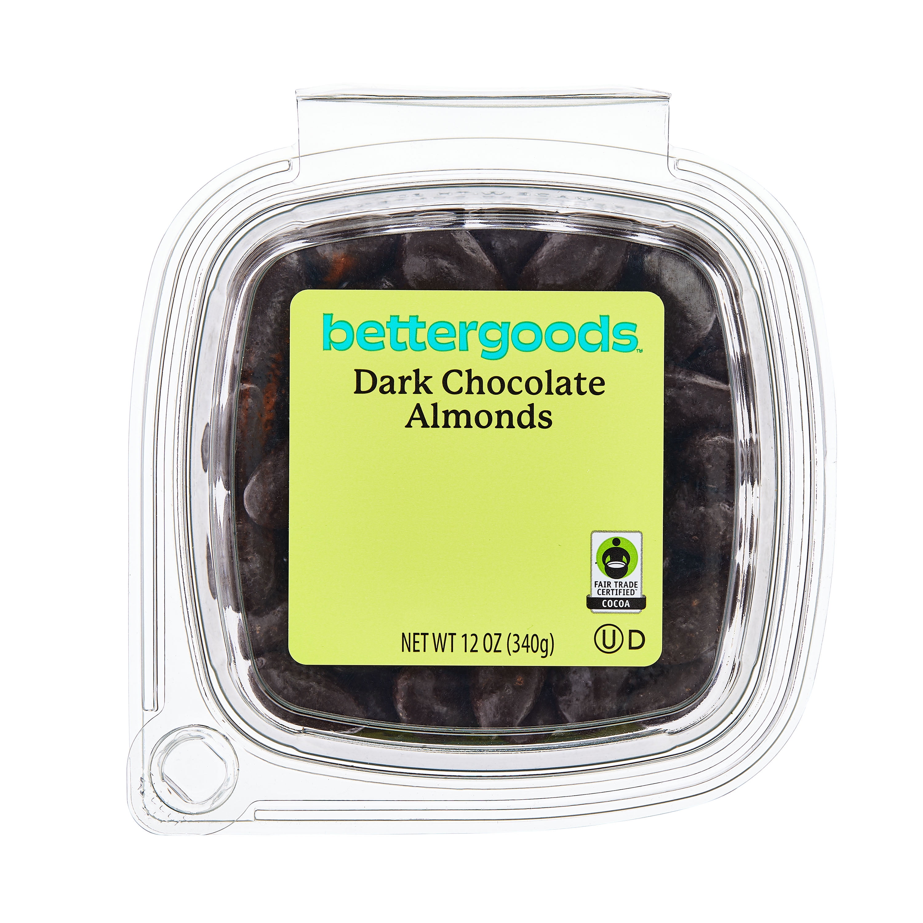 bettergoods Dark Chocolate Almonds, 12 oz, Tub