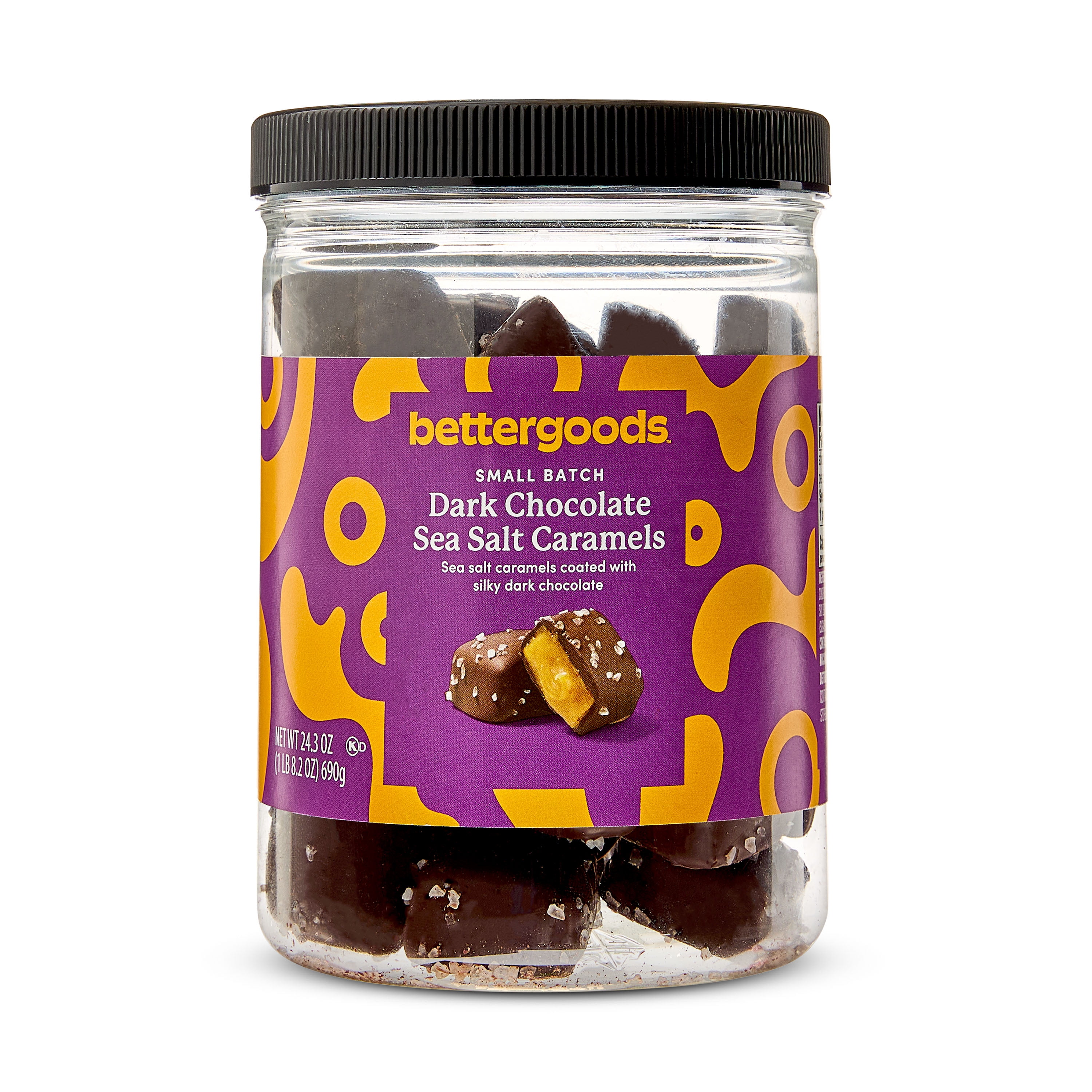 bettergoods Small Batch Dark Chocolate Sea Salted Caramels, 24.3 oz