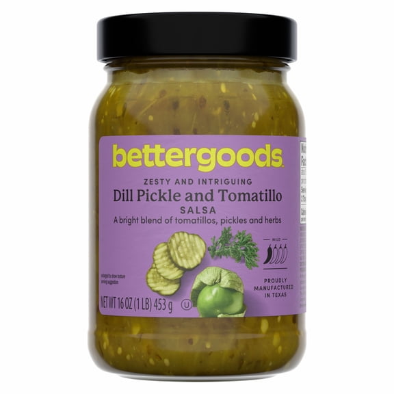 bettergoods Dill Pickle and Tomatillo Salsa, 16 oz