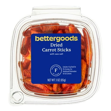 bettergoods Dried Carrot Sticks with Sea Salt, 3 oz