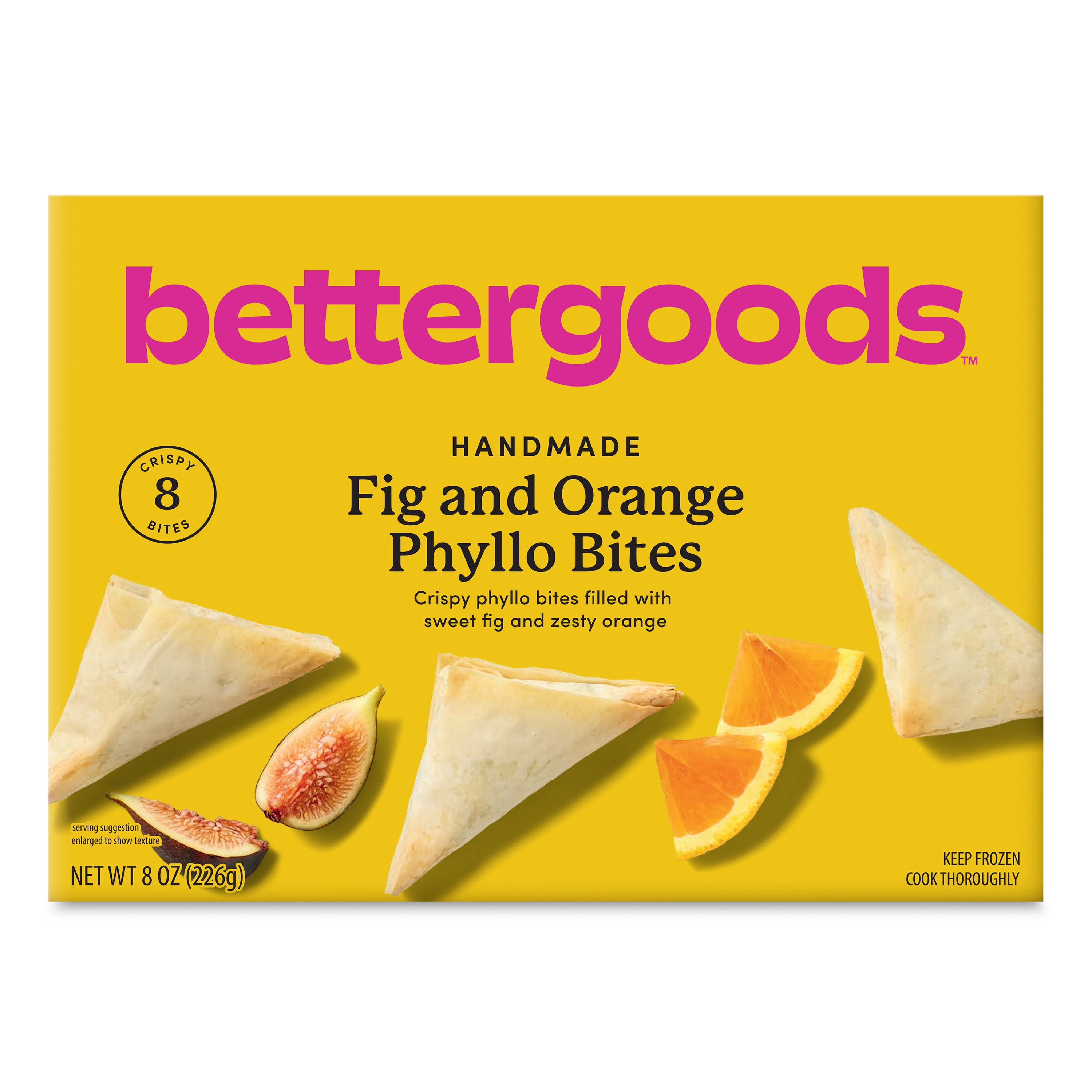 bettergoods Fig and Orange Phyllo Bites, 8 oz, 8 Count (Frozen)
