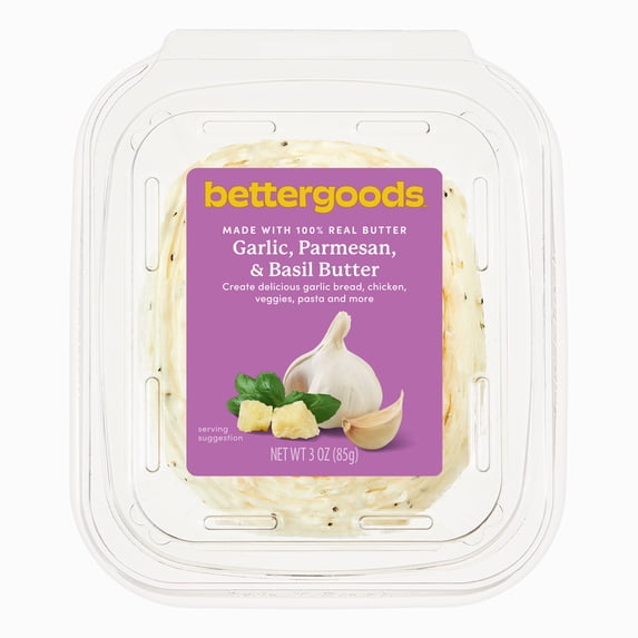 bettergoods Garlic, Parmesan, and Basil Butter, 3 oz