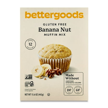 bettergoods Gluten Free Banana Nut Muffin Mix, 15.6 oz