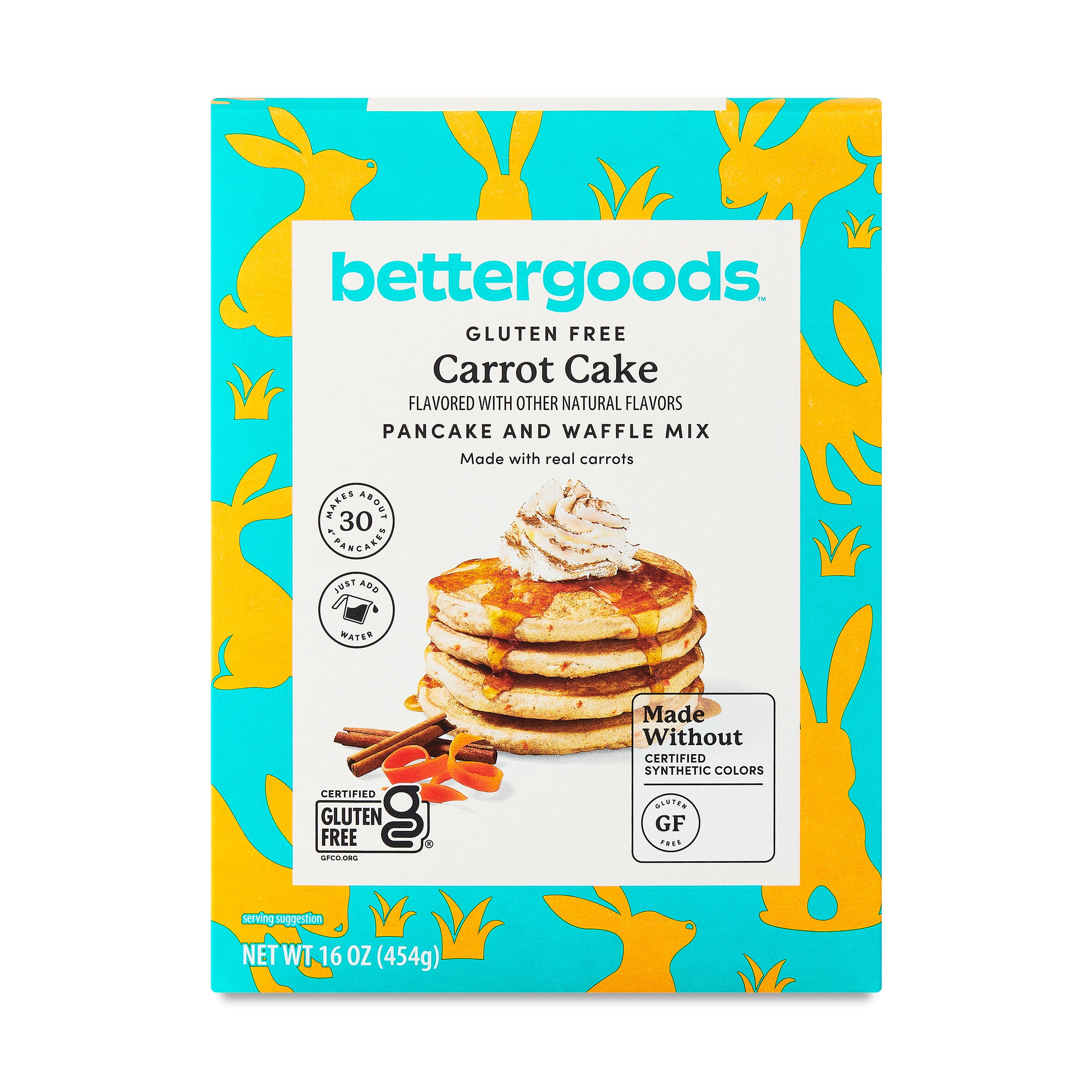 bettergoods Gluten-Free Carrot Cake Pancake and Waffle Mix, 16 oz