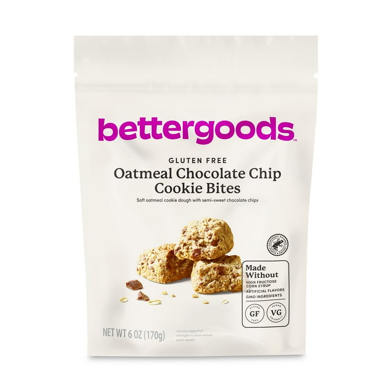 bettergoods Oatmeal Chocolate Chip Cookie Bites oz Snack