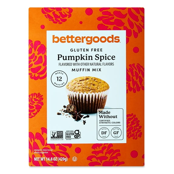 bettergoods Gluten Free Pumpkin Spice Muffin Mix, 14.8 oz