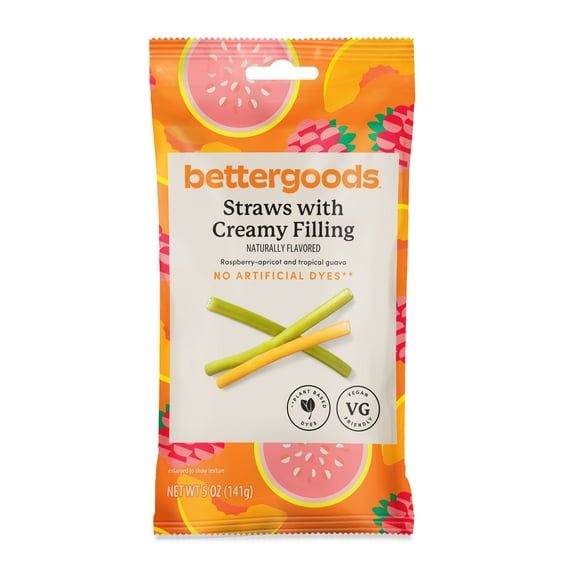 bettergoods Gummy Straws with Creamy Filling, 5 oz