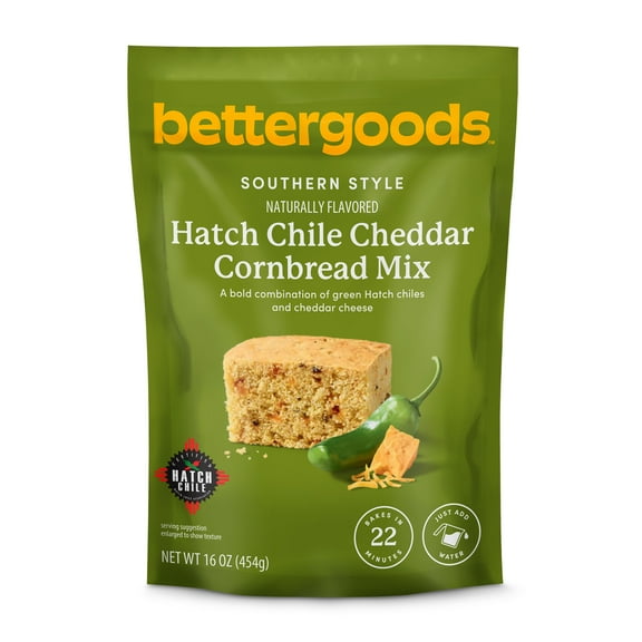 bettergoods Southern Style Hatch Chile Cheddar Cornbread Mix, 16 oz