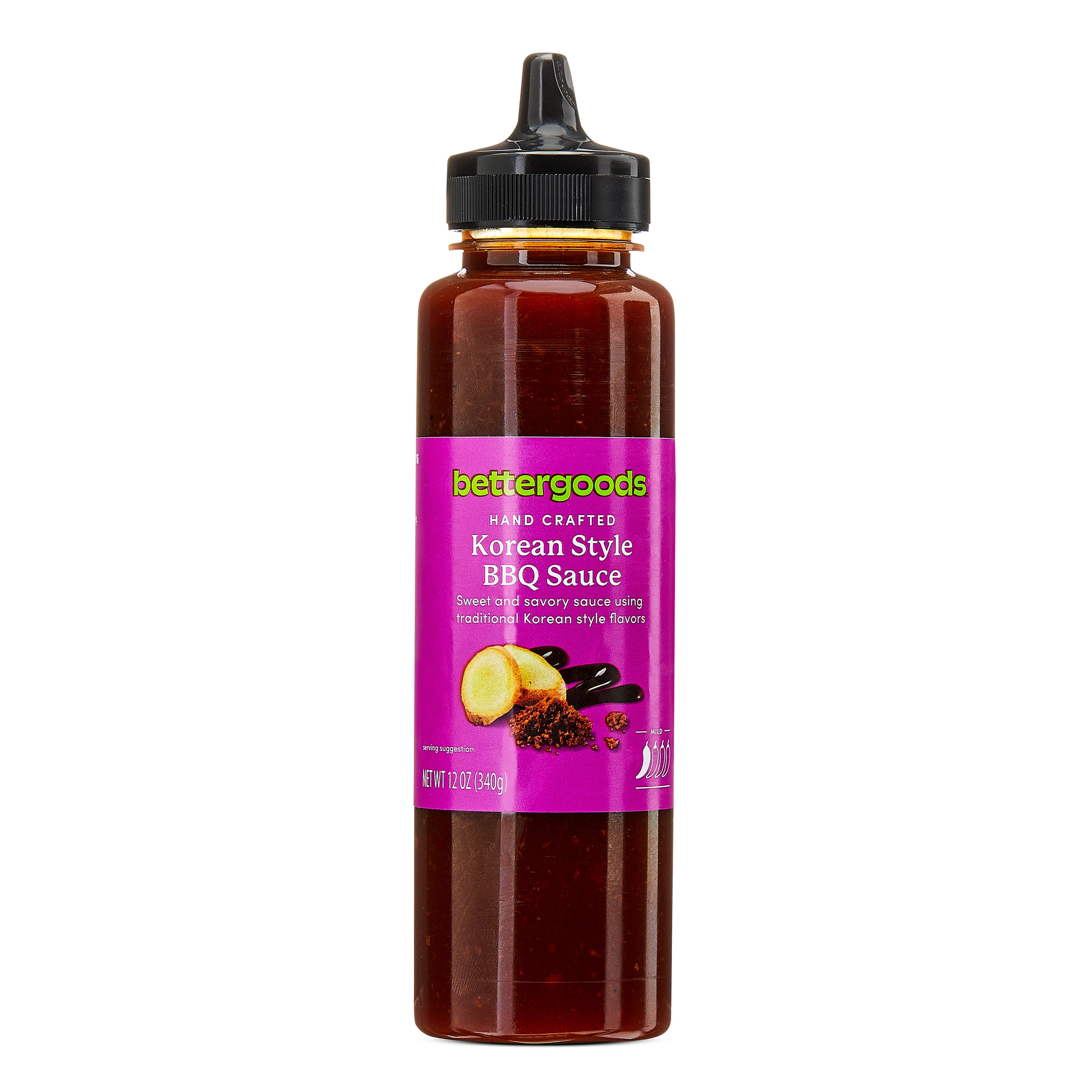 bettergoods Korean Style BBQ Sauce, 12 oz, Sweet and Savory Marinade with  Mild Spice for Grilling and Stir-Fry - Walmart.com