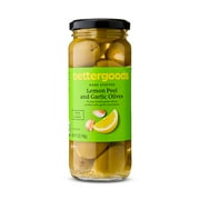 bettergoods Lemon Peel and Garlic Olives, 7 oz