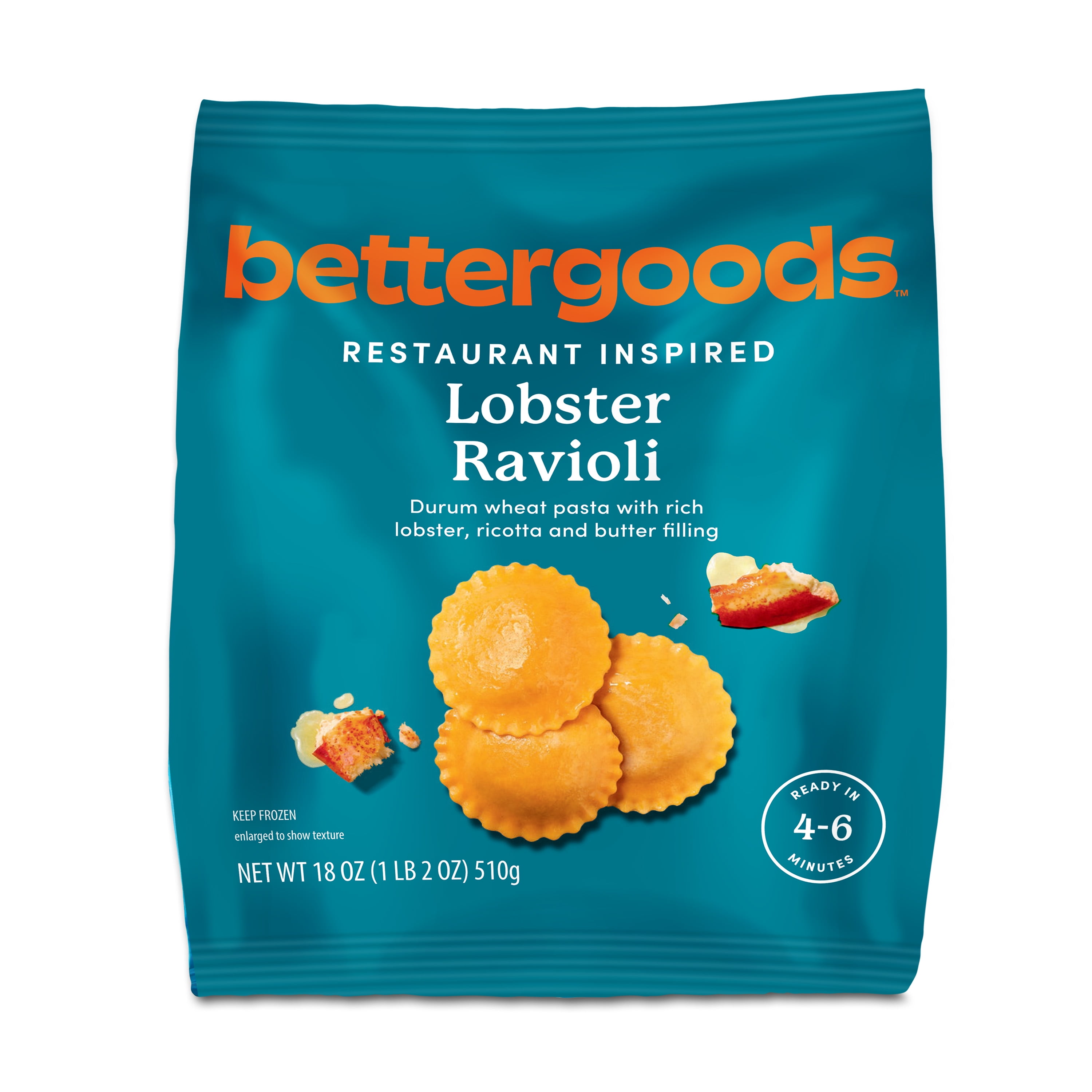 bettergoods Lobster Ravioli, 18 oz (Frozen)