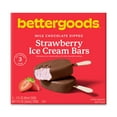 thumbnail image 1 of bettergoods Milk Chocolate Dipped Strawberry Ice Cream Bars, 3 fl oz, 3 Pack, 1 of 7