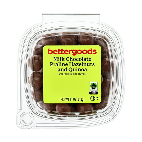 bettergoods Milk Chocolate Praline Hazelnuts and Quinoa, 11 oz