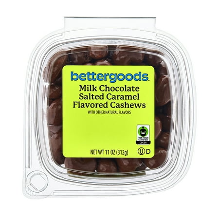 bettergoods Milk Chocolate Salted Caramel Flavored Cashews, 11 oz