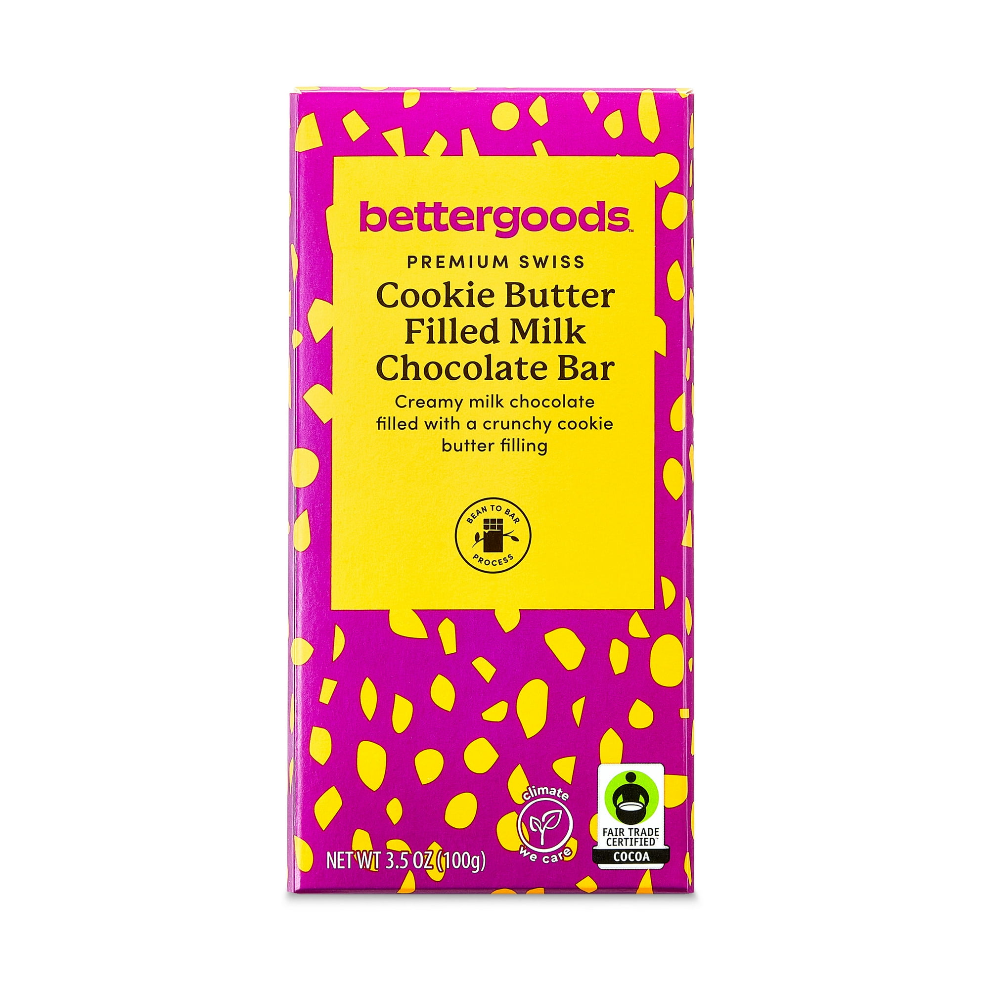 bettergoods Premium Swiss Cookie Butter Filled Milk Chocolate Bar