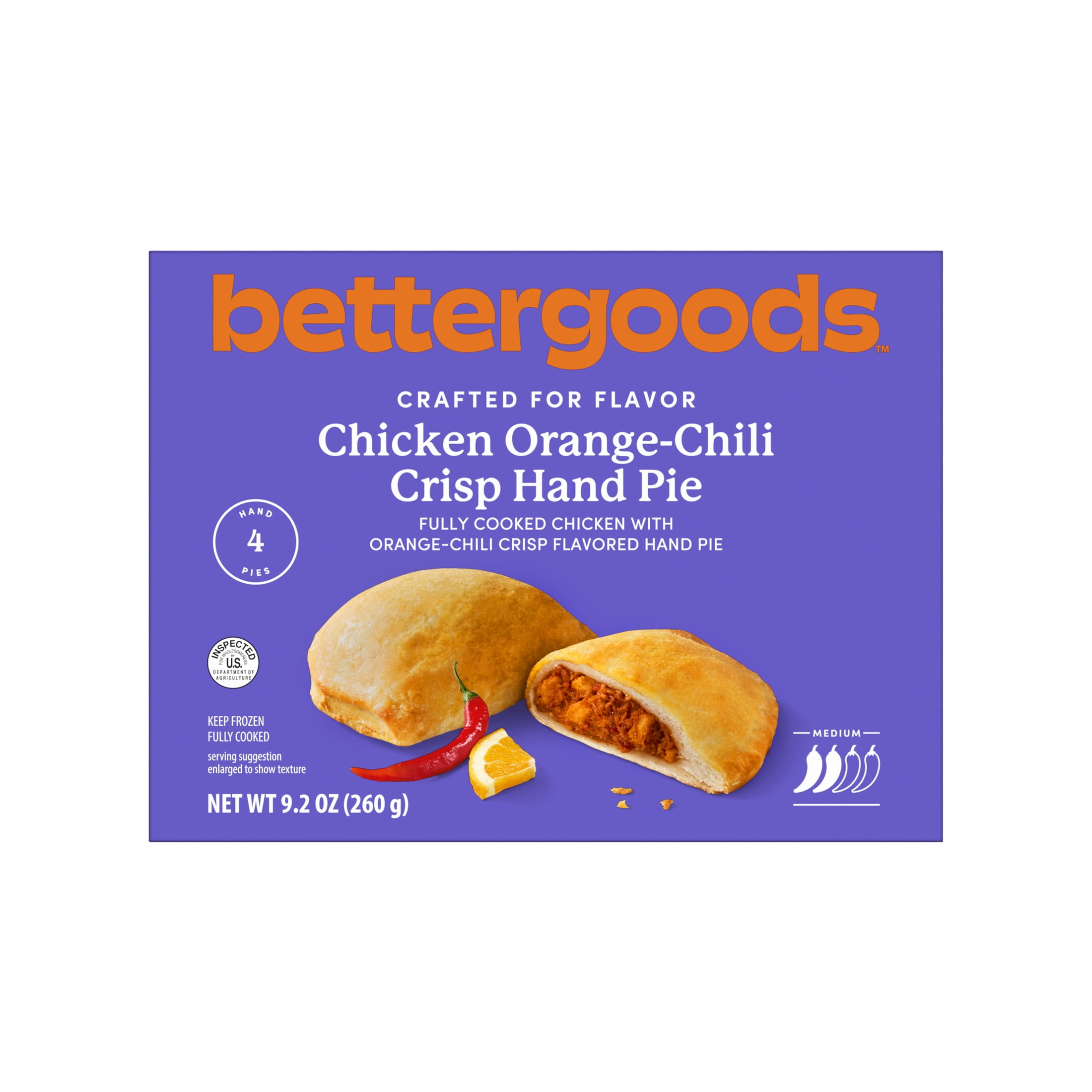 bettergoods Orange Chili Crisp Chicken Hand Pie, 9.2 oz, 4 Count