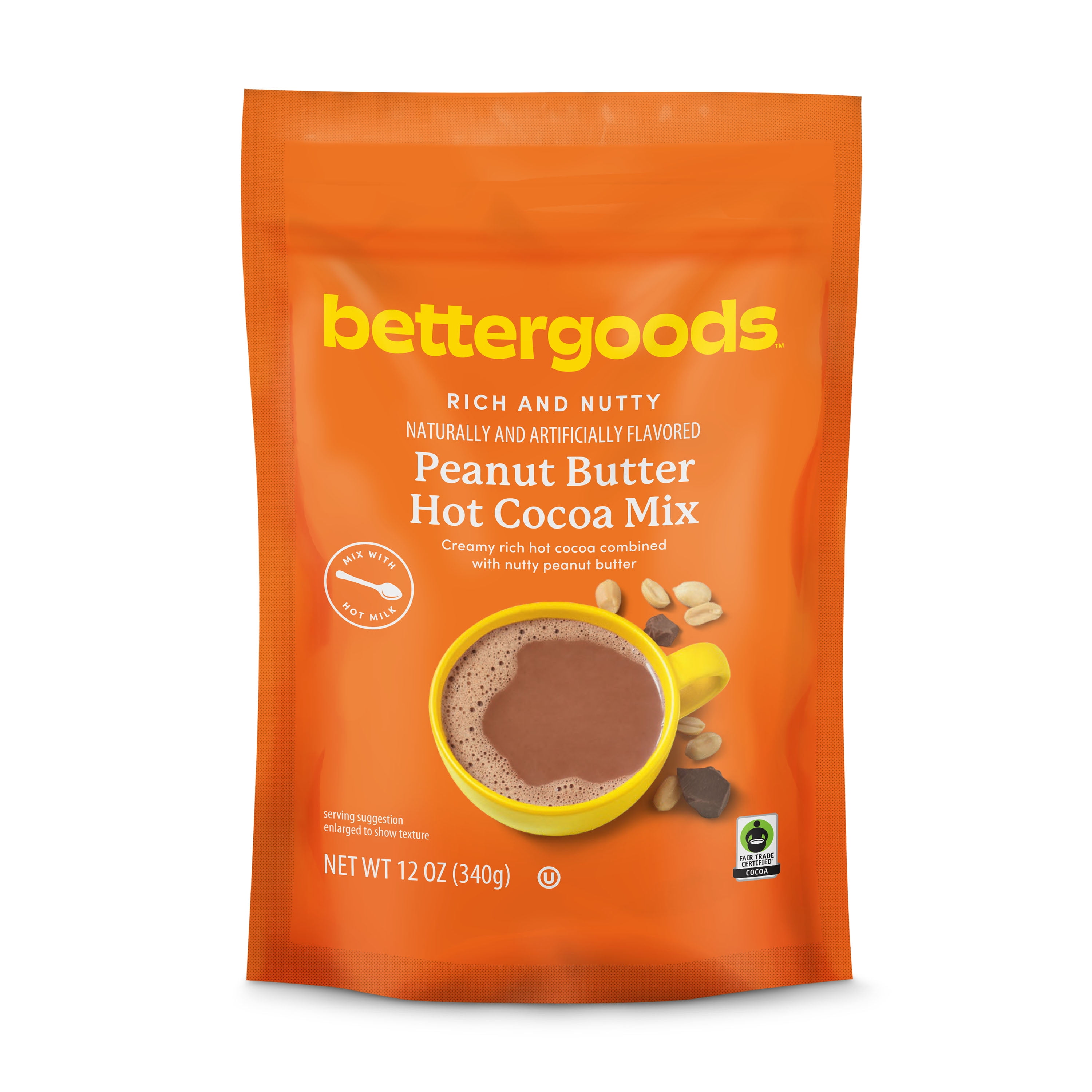 bettergoods Peanut Butter Hot Cocoa Mix, 12 oz