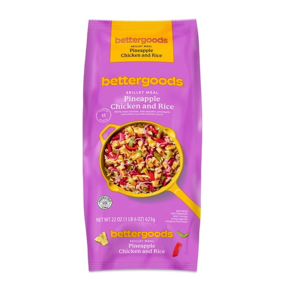 bettergoods Pineapple Chicken & Rice Skillet Meal, 22 oz (Frozen)