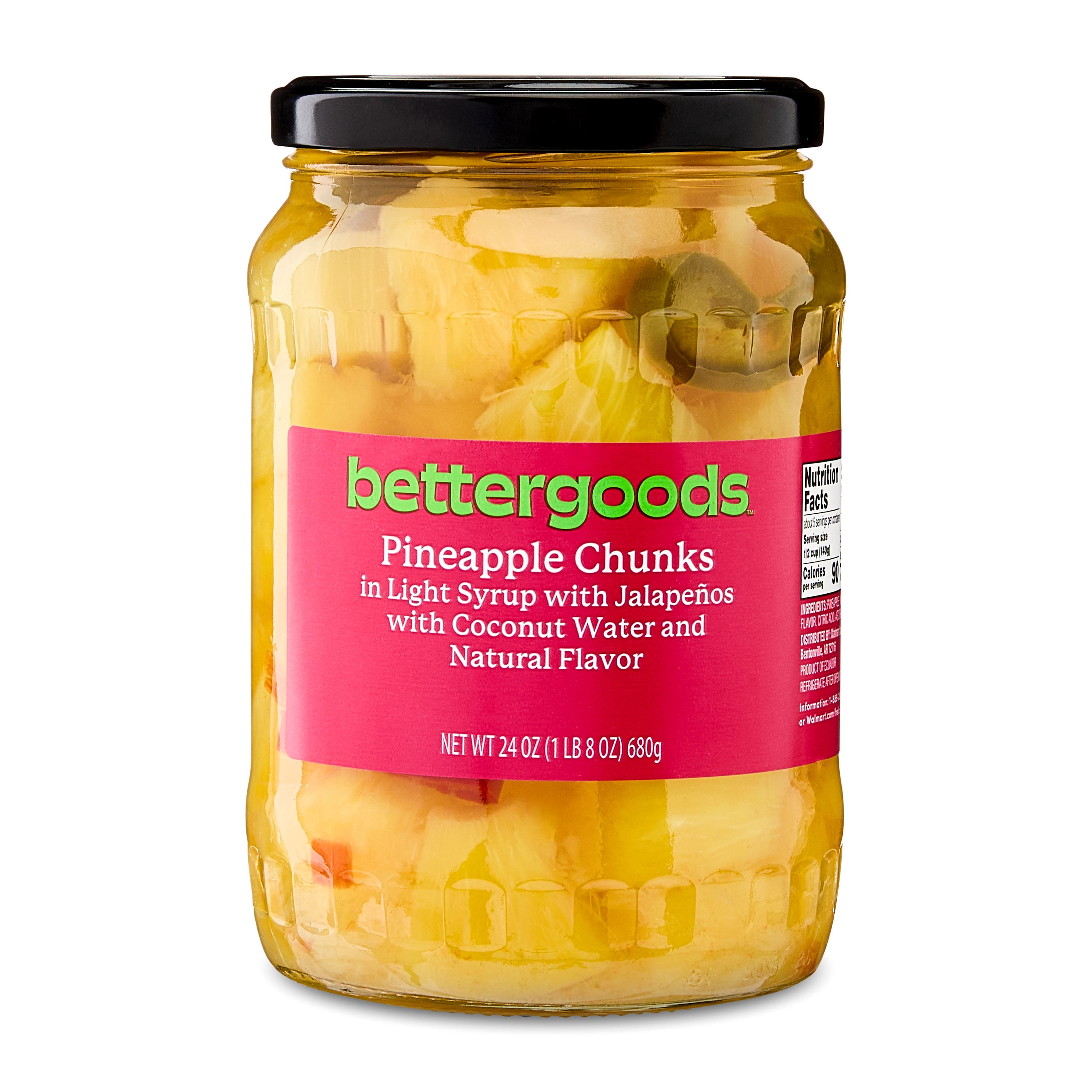 bettergoods Pineapple Chunks in Light Syrup with Jalapenos with
