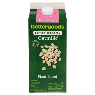Bettergoods Plant-Based Extra Creamy Oat Milk, 59 fl oz