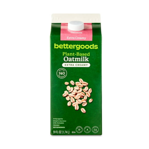 bettergoods Plant-Based Extra Creamy Oat milk, 59 fl oz