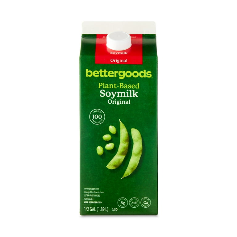 Soy Milk bettergoods Plant-Based Original Soymilk, Half Gallon