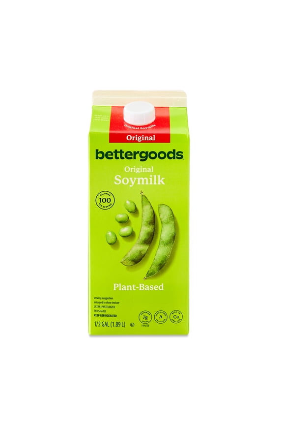 Plant-Based Original Soy Milk, Half Gallon