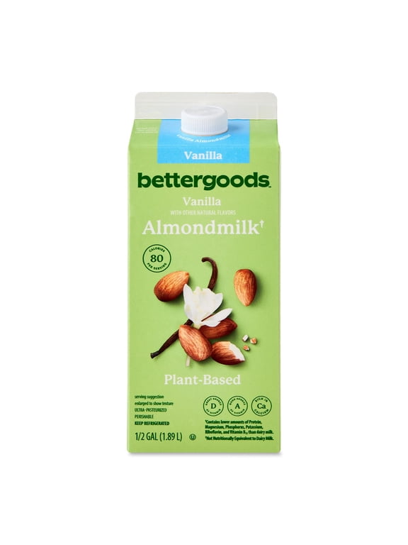 Plant-Based Vanilla Almond Milk, Half Gallon