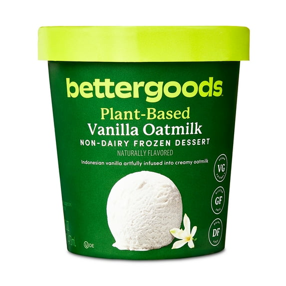 bettergoods Plant-Based Vanilla Oat Milk Non-Dairy Frozen Dessert, 16 fl oz