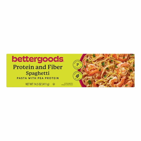 bettergoods Protein and Fiber Spaghetti Pasta, 14.5 oz
