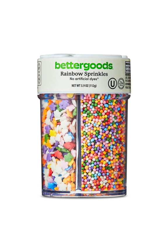 4-Cell Rainbow Multicolor Sprinkles, 3.9 oz