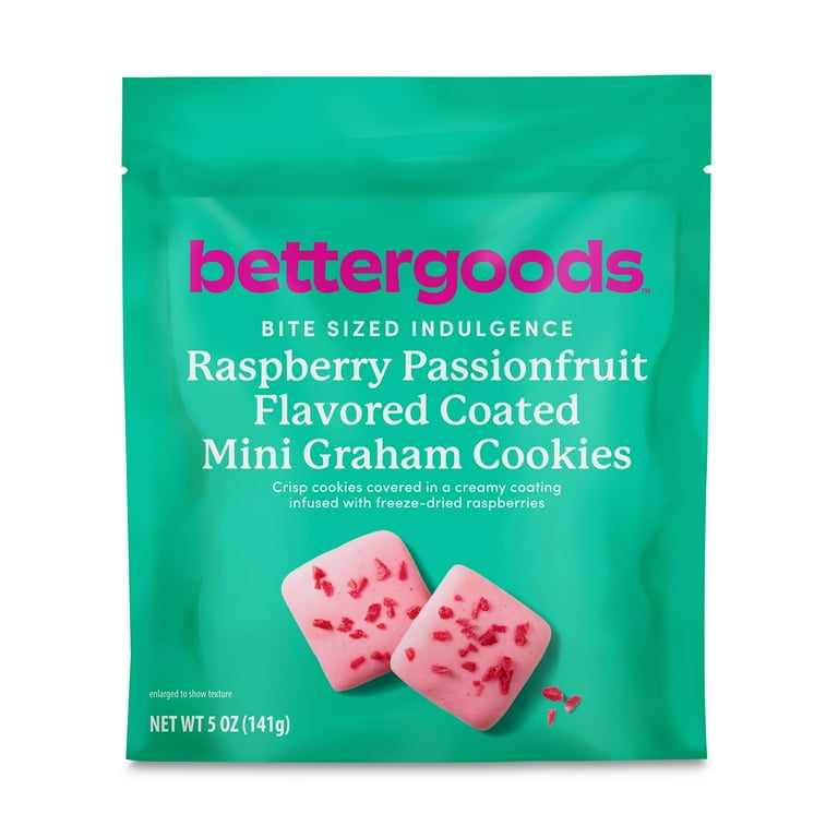 bettergoods Raspberry Passionfruit Flavored Coated Mini Graham