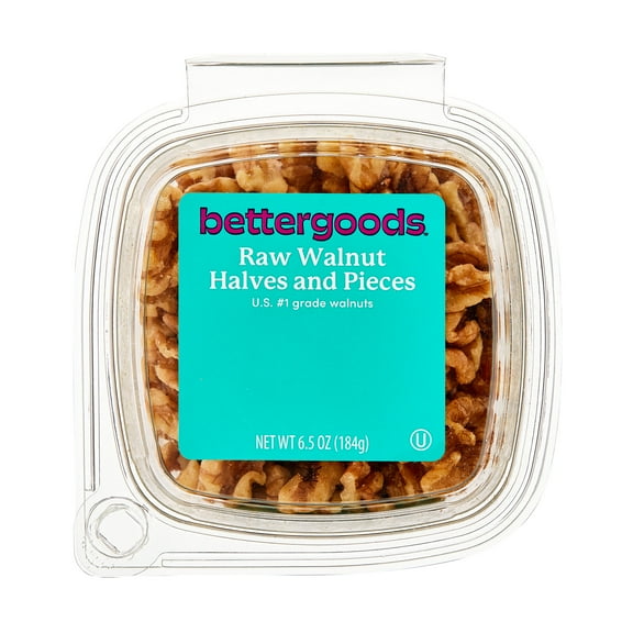 bettergoods Raw Walnut Halves and Pieces, 6.5 oz
