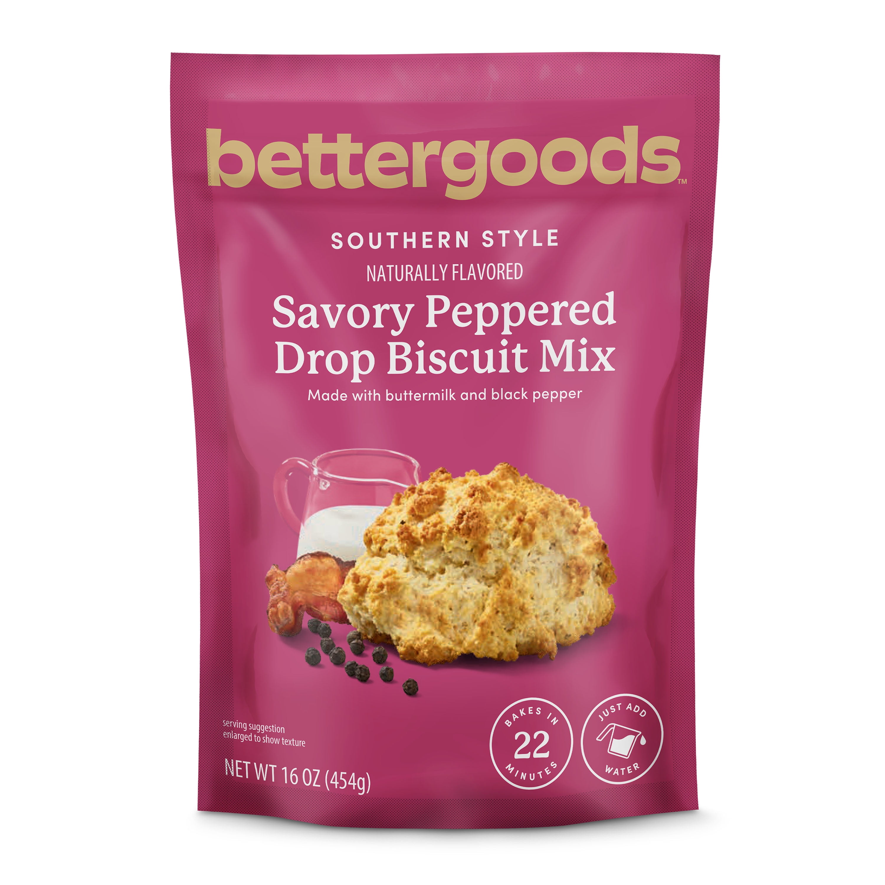 bettergoods Southern Style Savory Peppered Drop Biscuit Mix, 16 oz