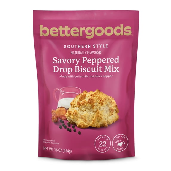 bettergoods Southern Style Savory Peppered Drop Biscuit Mix, 16 oz
