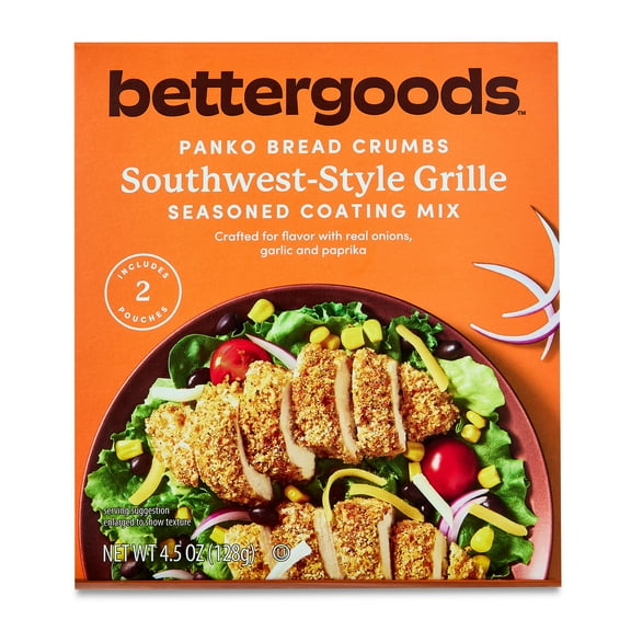 bettergoods Southwest-Style Grille Panko Bread Crumbs Seasoned Coating Mix, 4.5 oz