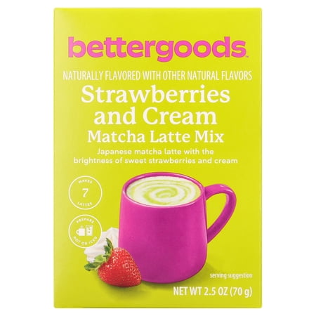 Bettergoods Strawberries And Cream Matcha Latte Drink Mix, 2.5oz