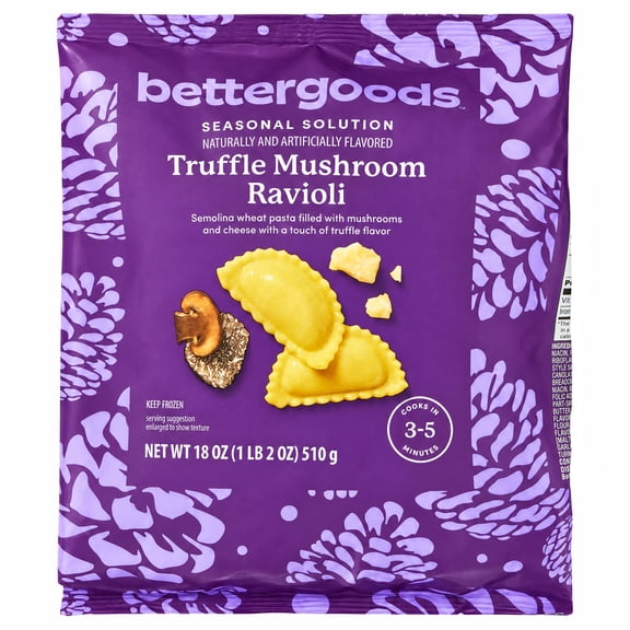 bettergoods Truffle Mushroom Ravioli, 18 oz (Frozen)