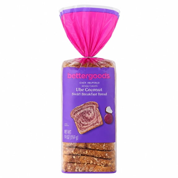 bettergoods Ube Coconut Breakfast Bread, 14 oz
