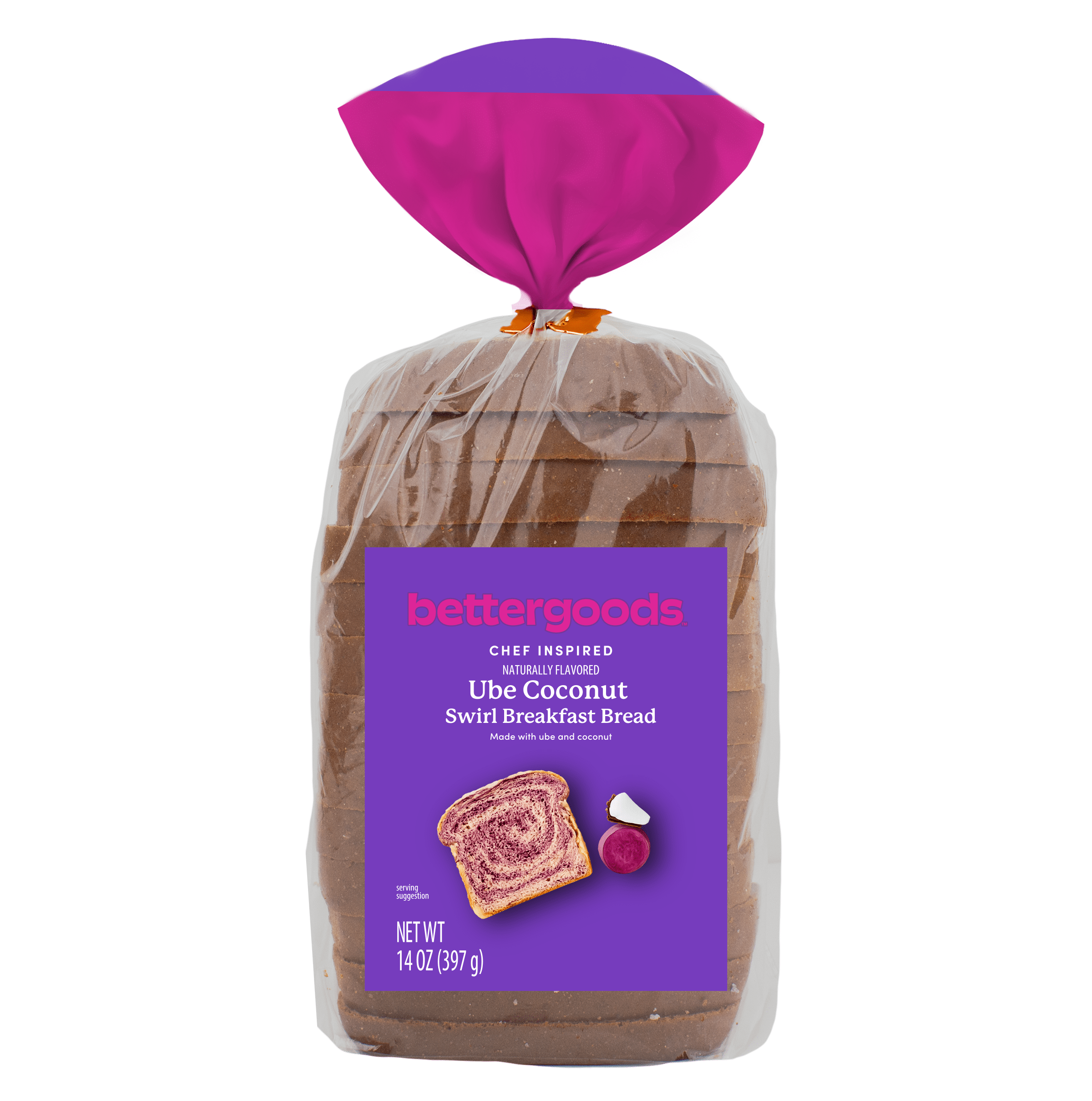 bettergoods Ube Coconut Breakfast Bread, 14 oz
