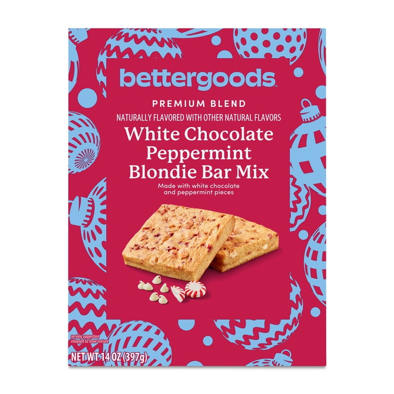 bettergoods White Chocolate Peppermint Blondie Bar Mix, 14 oz