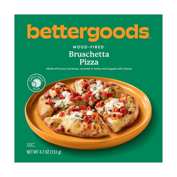 bettergoods Woodfired Crust Bruschetta Pizza, Single Serve, 4.7 oz (Frozen)