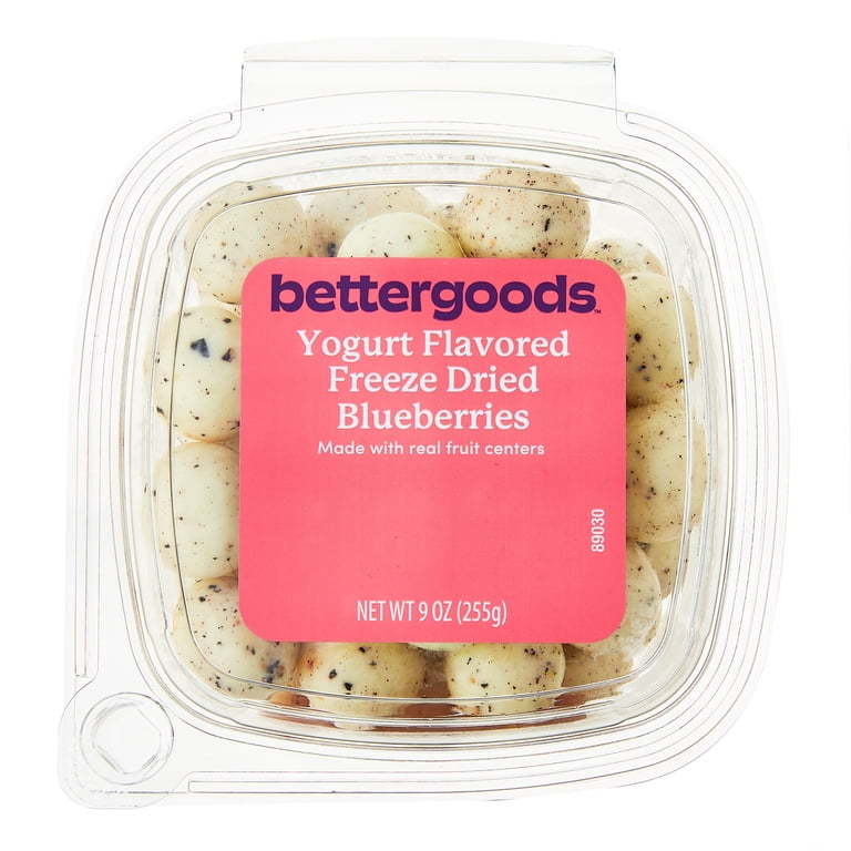 bettergoods Yogurt Flavored Freeze Dried Blueberries 9 oz, Light